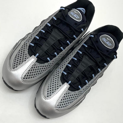 【中古】NIKE×Palace Skateboards | ナイキ×パレス スケートボード Air Max 95 Big Bubble "Metallic Silver/Aluminum"　エアマックス95 ビッグバブル "メタリックシルバー/アルミニウム" スニーカー 靴　IQ7708-095 シルバー×ブラック 27cm【尾張小牧店】