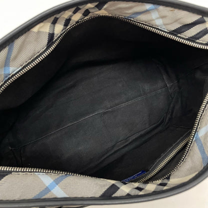 【中古】BURBERRY BLUE LABEL | バーバリーブルーレーベル　チェック柄 トートバッグ ネイビー×ホワイト×ブルー【尾張小牧店】