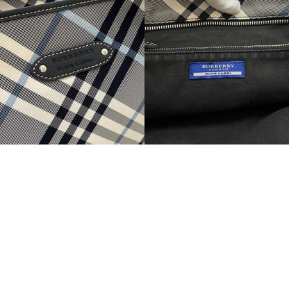 【中古】BURBERRY BLUE LABEL | バーバリーブルーレーベル　チェック柄 トートバッグ ネイビー×ホワイト×ブルー【尾張小牧店】