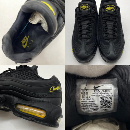 【中古】NIKE×Corteiz | ナイキ×コーテイズ Air Max 95 "Black and Tour Yellow"/エアマックス95 "ブラック アンド ツアーイエロー" スニーカー 靴　FB2709-003 ブラック 26cm【尾張小牧店】