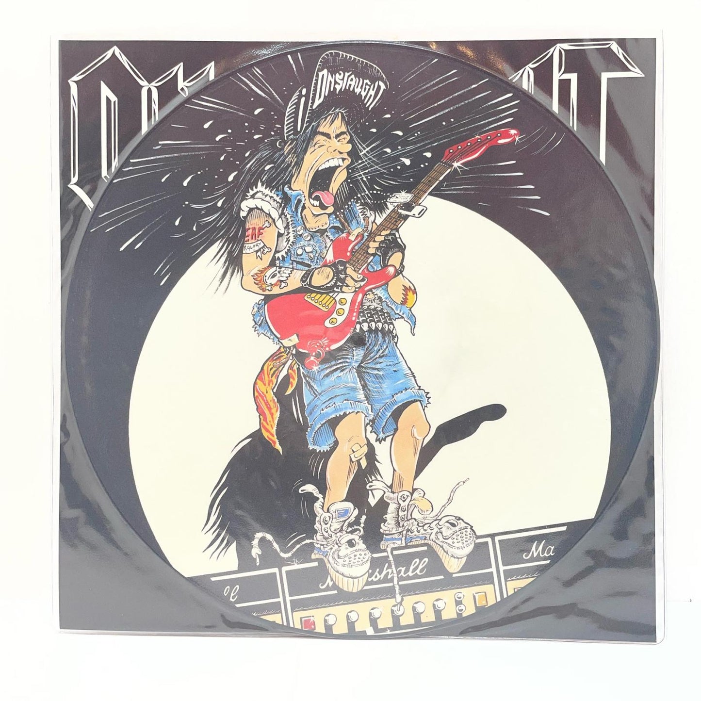 【尾張小牧店】LP オンスロート / レット・ゼア・ビー・ロック ONSLAUGHT / LET THERE Be ROCK (1989) LONXP 224 ピクチャー盤【レトロ】【中古】