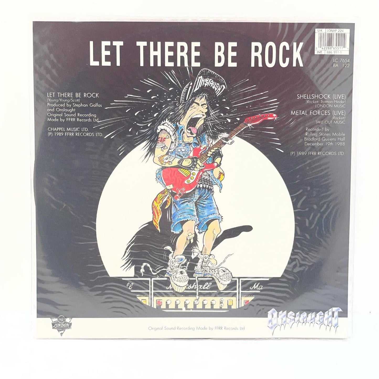 【尾張小牧店】LP オンスロート / レット・ゼア・ビー・ロック ONSLAUGHT / LET THERE Be ROCK (1989) LONXP 224 ピクチャー盤【レトロ】【中古】