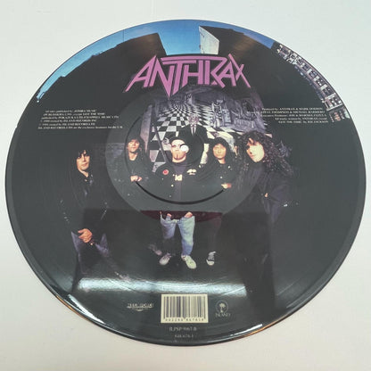 【尾張小牧店】LP アンスラックス / パーシスタンス・オブ・タイム ANTHRAX (1990) ILPSP 9967 UK ピクチャー盤【レトロ】【中古】