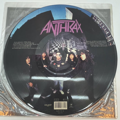 【尾張小牧店】LP アンスラックス / パーシスタンス・オブ・タイム ANTHRAX (1990) ILPSP 9967 UK ピクチャー盤【レトロ】【中古】