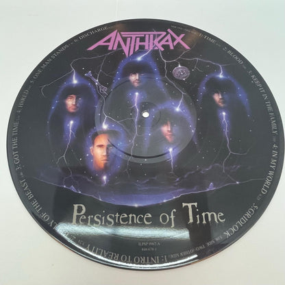 【尾張小牧店】LP アンスラックス / パーシスタンス・オブ・タイム ANTHRAX (1990) ILPSP 9967 UK ピクチャー盤【レトロ】【中古】