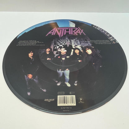 【尾張小牧店】LP アンスラックス / パーシスタンス・オブ・タイム ANTHRAX (1990) ILPSP 9967 UK ピクチャー盤【レトロ】【中古】