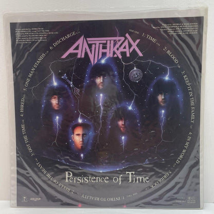 【尾張小牧店】LP アンスラックス / パーシスタンス・オブ・タイム ANTHRAX (1990) ILPSP 9967 UK ピクチャー盤【レトロ】【中古】