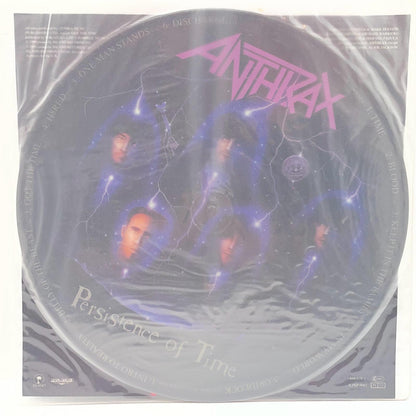 【尾張小牧店】LP アンスラックス / パーシスタンス・オブ・タイム ANTHRAX (1990) ILPSP 9967 UK ピクチャー盤【レトロ】【中古】