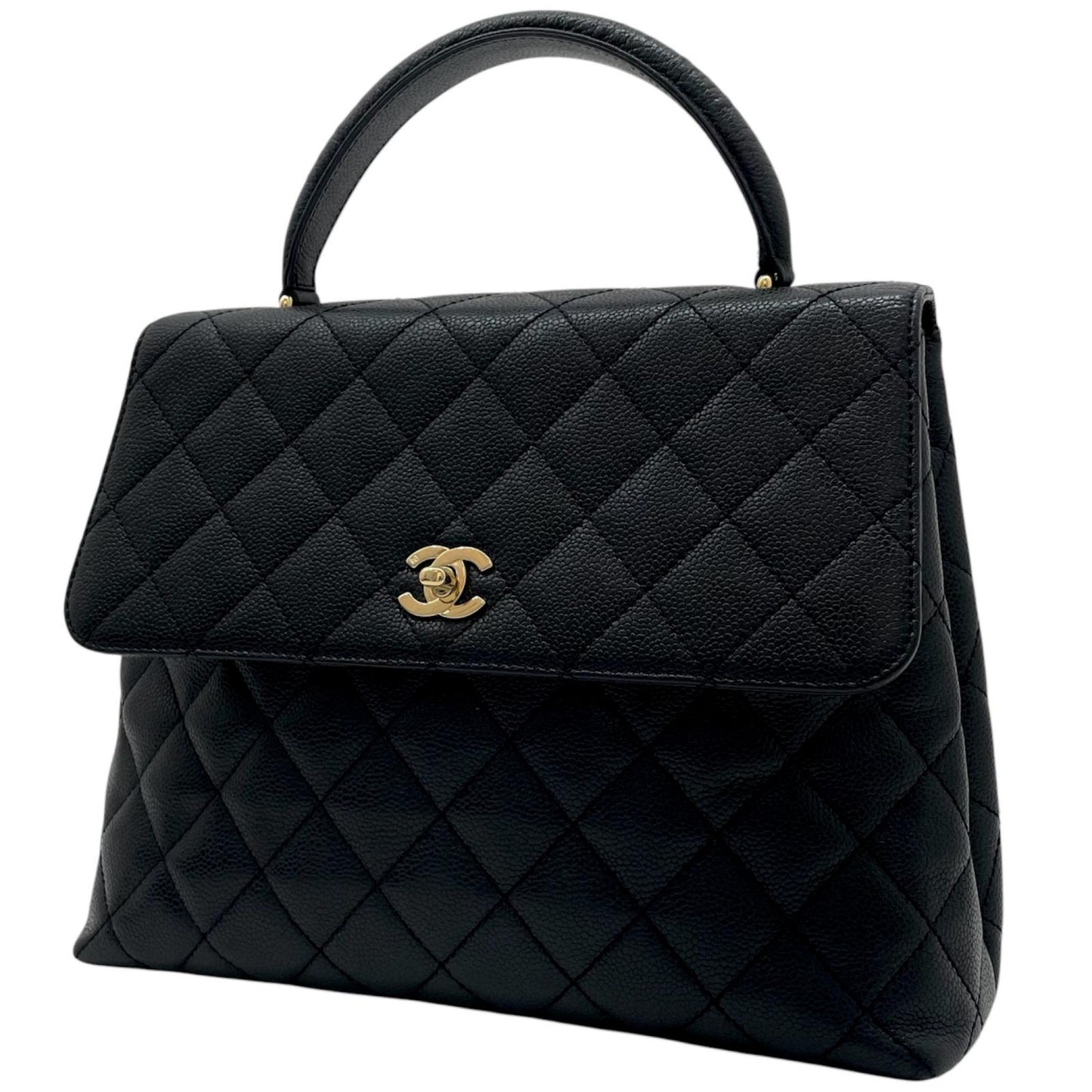 【中古】CHANEL | シャネル　マトラッセケリー ハンドバッグ ブラック【尾張小牧店】