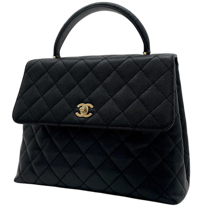 【中古】CHANEL | シャネル　マトラッセケリー ハンドバッグ ブラック【尾張小牧店】
