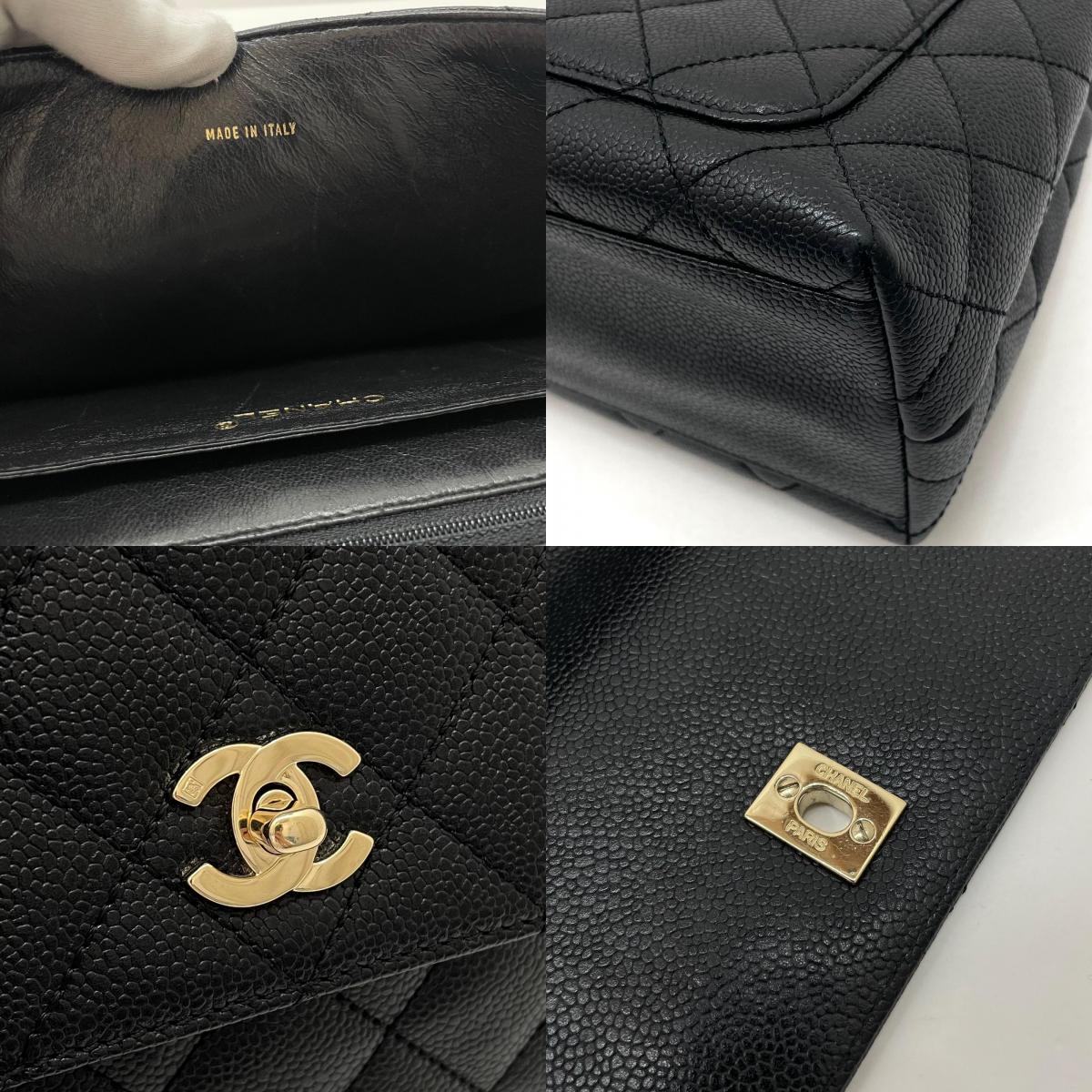 【中古】CHANEL | シャネル　マトラッセケリー ハンドバッグ ブラック【尾張小牧店】