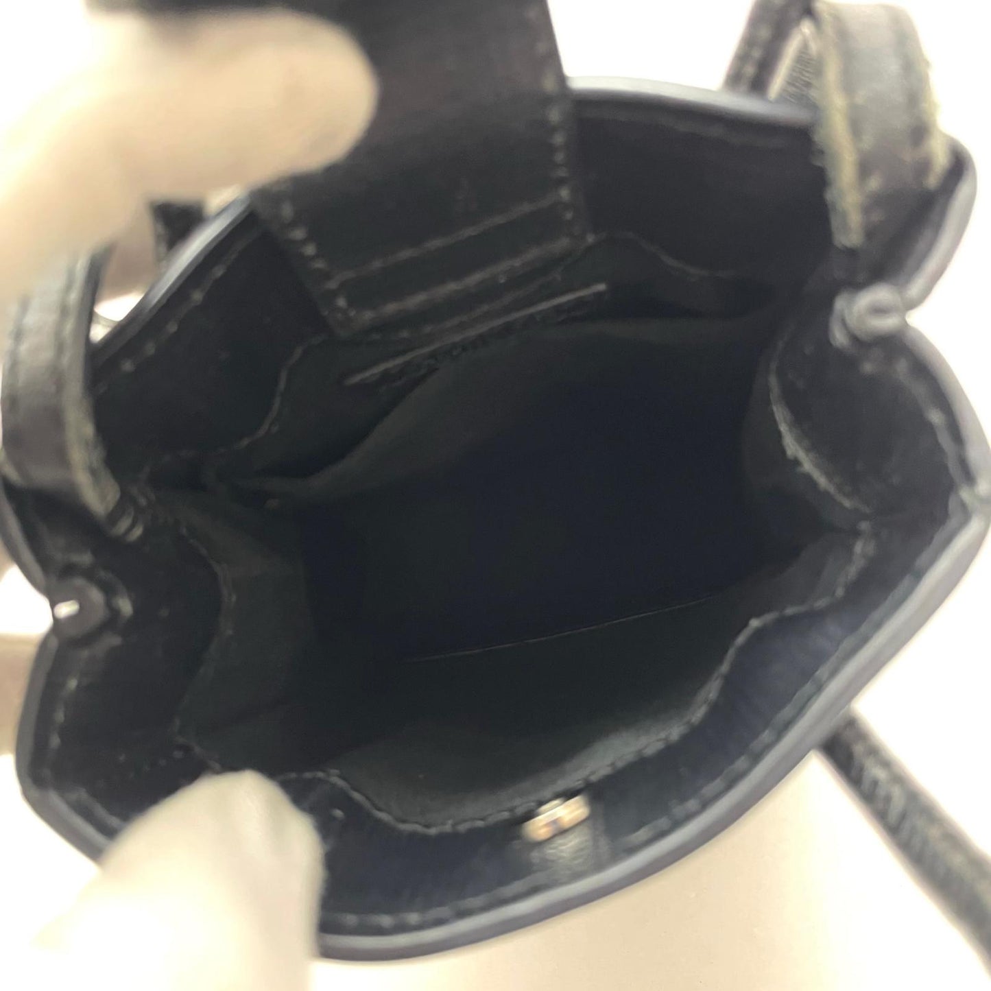 【中古】BALENCIAGA | バレンシアガ　ショッピングフォンホルダー ショルダーバッグ 528655　ブラック【尾張小牧店】