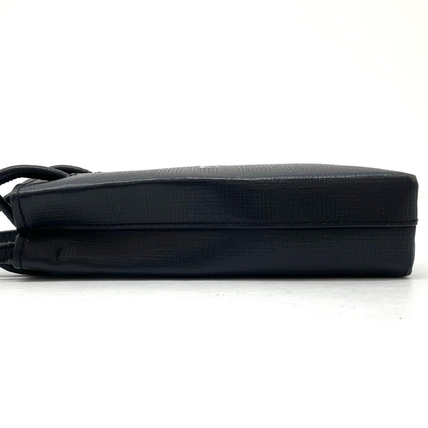 【中古】BALENCIAGA | バレンシアガ　ショッピングフォンホルダー ショルダーバッグ 528655　ブラック【尾張小牧店】