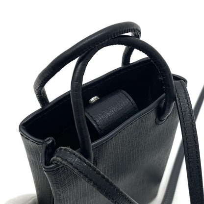 【中古】BALENCIAGA | バレンシアガ　ショッピングフォンホルダー ショルダーバッグ 528655　ブラック【尾張小牧店】
