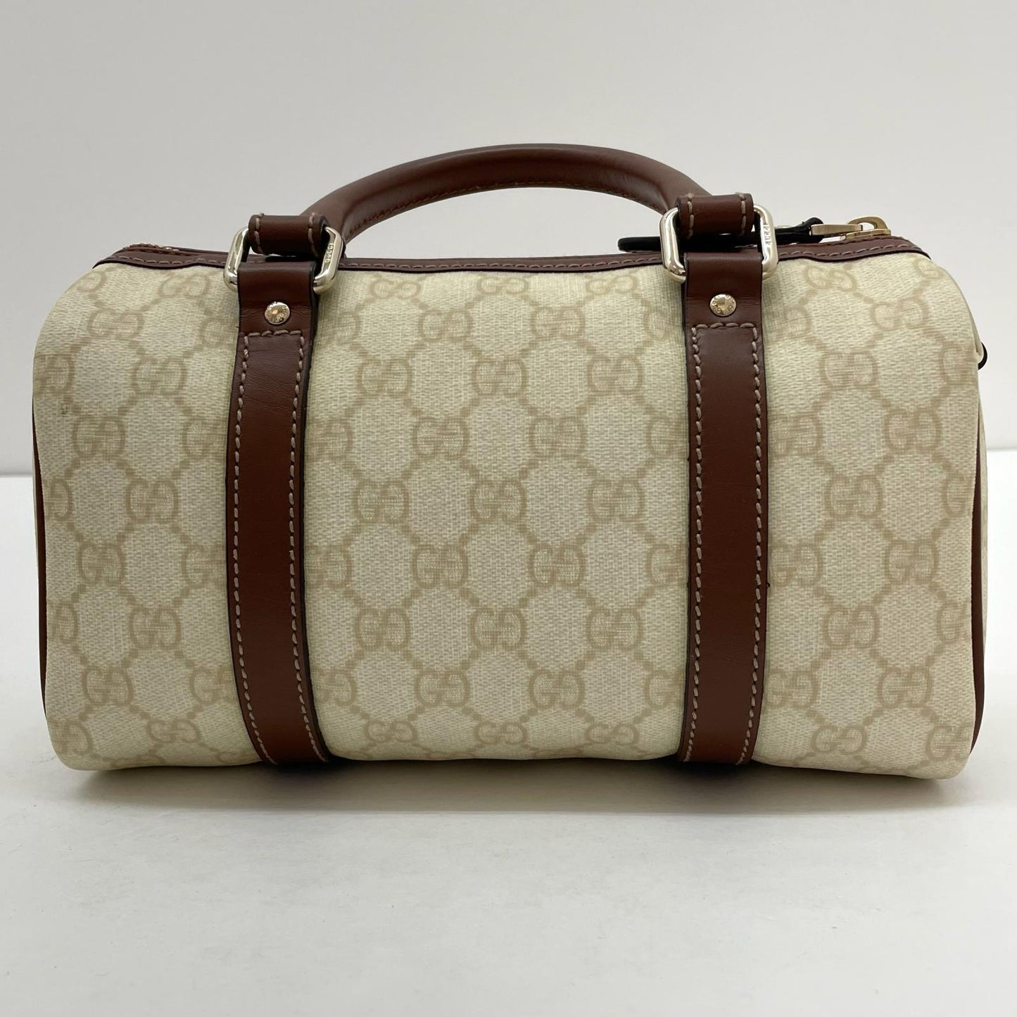 【中古】GUCCI | グッチ　GGスプリーム ハンドバッグ 193604　アイボリー×ブラウン【尾張小牧店】