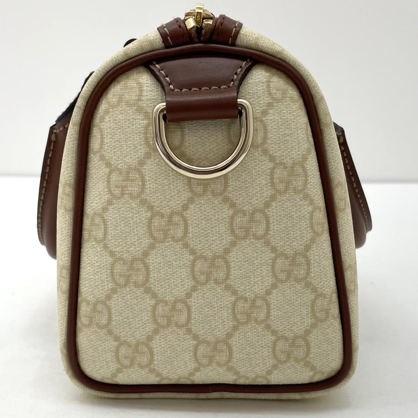 【中古】GUCCI | グッチ　GGスプリーム ハンドバッグ 193604　アイボリー×ブラウン【尾張小牧店】