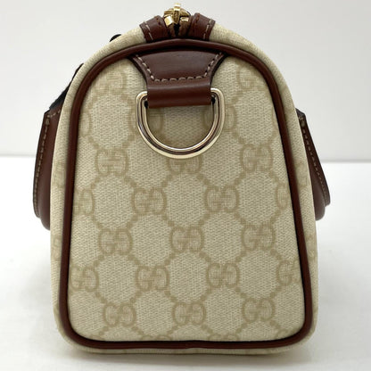 【中古】GUCCI | グッチ　GGスプリーム ハンドバッグ 193604　アイボリー×ブラウン【尾張小牧店】