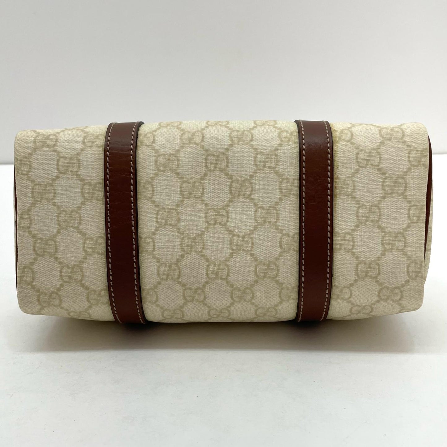 【中古】GUCCI | グッチ　GGスプリーム ハンドバッグ 193604　アイボリー×ブラウン【尾張小牧店】