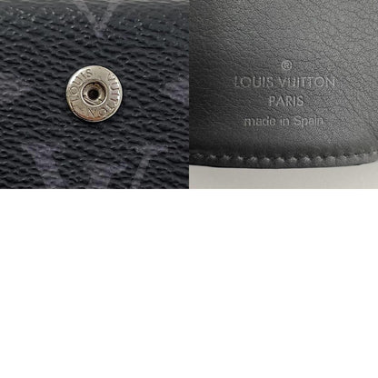 【中古】LOUIS VUITTON | ルイ・ヴィトン ディスカバリーコンパクトウォレット モノグラム エクリプス 三つ折り財布 M45417 ブラック×グレー【尾張小牧店】 8682