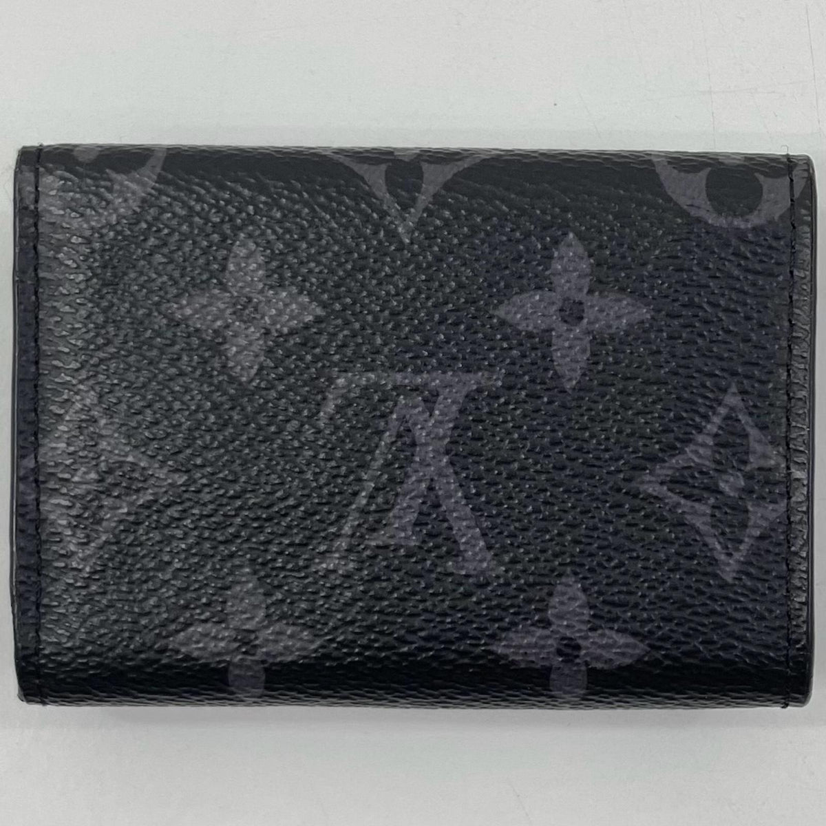 【中古】LOUIS VUITTON | ルイ・ヴィトン ディスカバリーコンパクトウォレット モノグラム エクリプス 三つ折り財布 M45417 ブラック×グレー【尾張小牧店】 8682