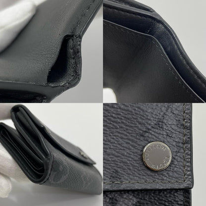 【中古】LOUIS VUITTON | ルイ・ヴィトン ディスカバリーコンパクトウォレット モノグラム エクリプス 三つ折り財布 M45417 ブラック×グレー【尾張小牧店】 8682