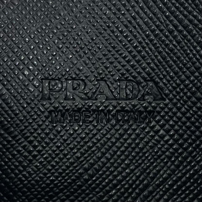 【中古】PRADA | プラダ サフィアーノ トライアングル ロゴ コインケース 2MM935 ブラック【尾張小牧店】