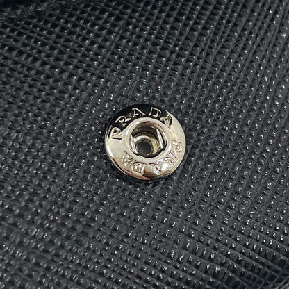 【中古】PRADA | プラダ サフィアーノ トライアングル ロゴ コインケース 2MM935 ブラック【尾張小牧店】