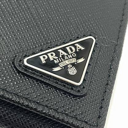【中古】PRADA | プラダ サフィアーノ トライアングル ロゴ コインケース 2MM935 ブラック【尾張小牧店】