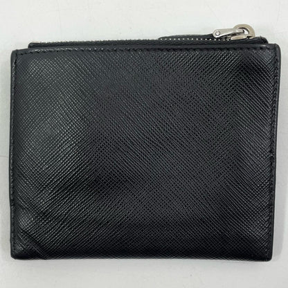 【中古】PRADA | プラダ サフィアーノ トライアングル 二つ折り財布 1ML050 ブラック【尾張小牧店】