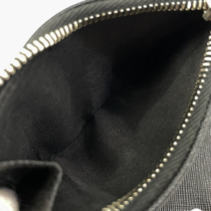【中古】PRADA | プラダ サフィアーノ トライアングル 二つ折り財布 1ML050 ブラック【尾張小牧店】