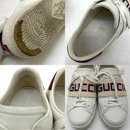 【中古】GUCCI | グッチ　エースストライプ ローカットスニーカー 靴　523469　ホワイト【尾張小牧店】