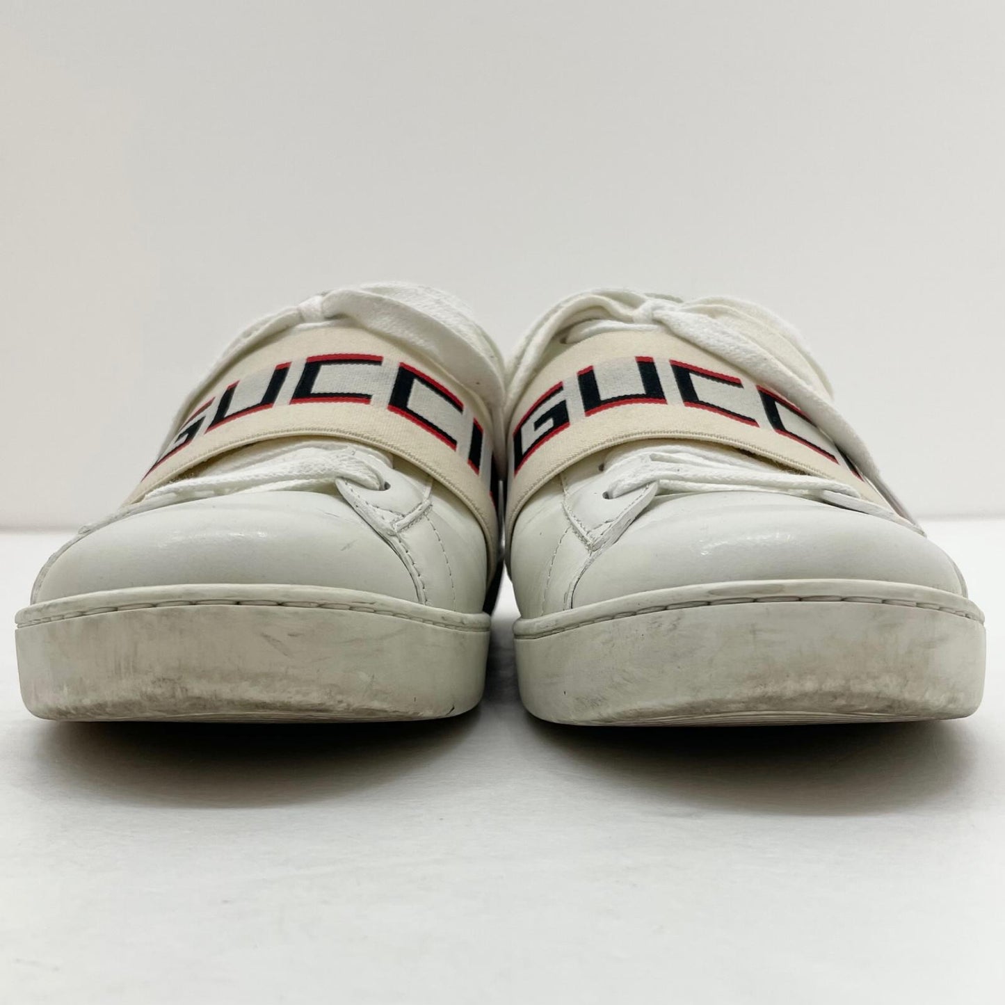 【中古】GUCCI | グッチ　エースストライプ ローカットスニーカー 靴　523469　ホワイト【尾張小牧店】