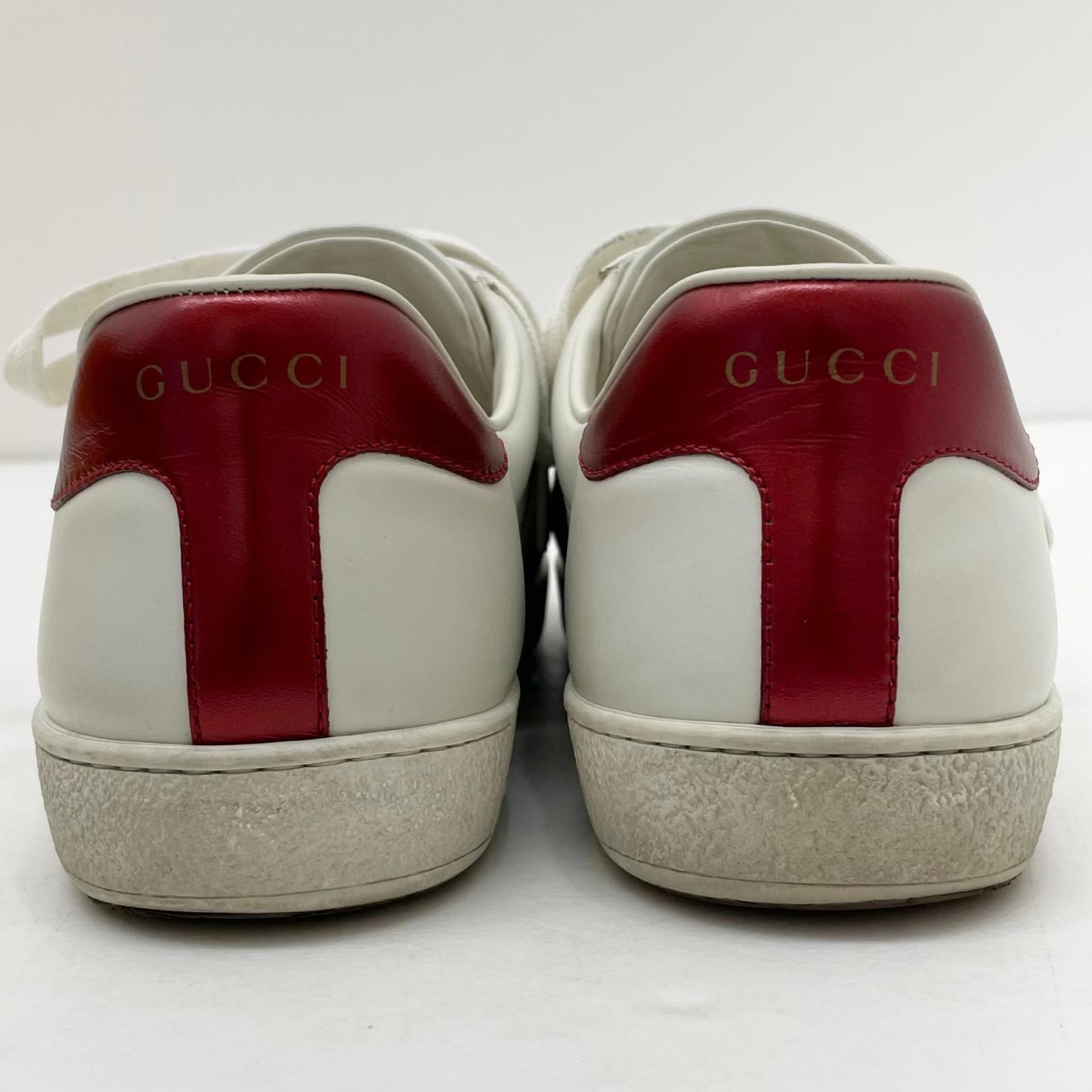 【中古】GUCCI | グッチ　エースストライプ ローカットスニーカー 靴　523469　ホワイト【尾張小牧店】