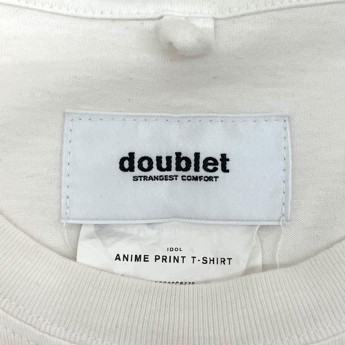 【中古】doublet | ダブレット　25SS ANIME PRINT T-SHIRT 半袖Ｔシャツ 25SS33CS370 ホワイト サイズ：XS【尾張小牧店】