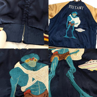 【中古】TAILOR TOYO(東洋エンタープライズ) | テイラートウヨウ　リバーシブル スーベニアジャケット スカジャン　TT11145 ブラウン×ネイビー サイズ：L【尾張小牧店】