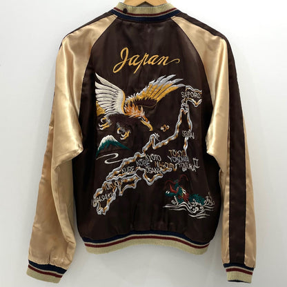 【中古】TAILOR TOYO(東洋エンタープライズ) | テイラートウヨウ　リバーシブル スーベニアジャケット スカジャン　TT11145 ブラウン×ネイビー サイズ：L【尾張小牧店】