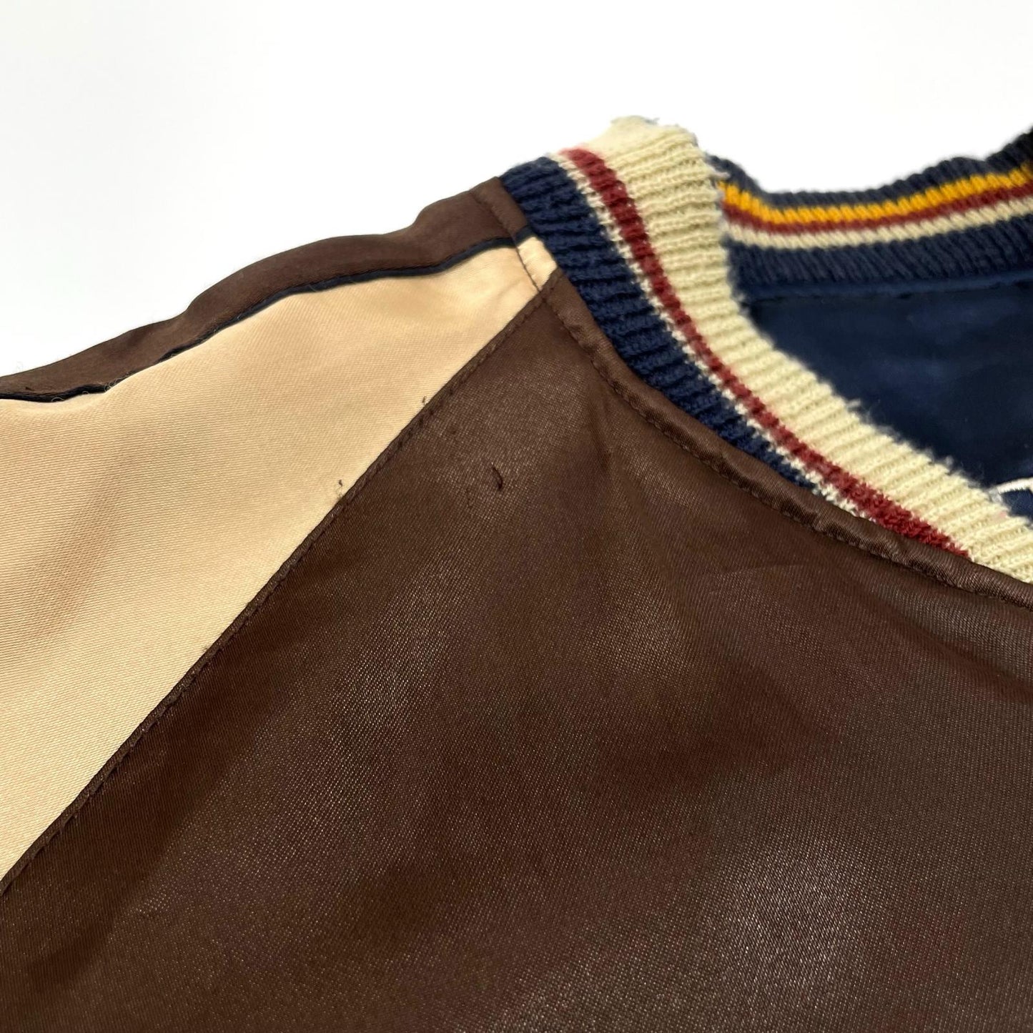 【中古】TAILOR TOYO(東洋エンタープライズ) | テイラートウヨウ　リバーシブル スーベニアジャケット スカジャン　TT11145 ブラウン×ネイビー サイズ：L【尾張小牧店】