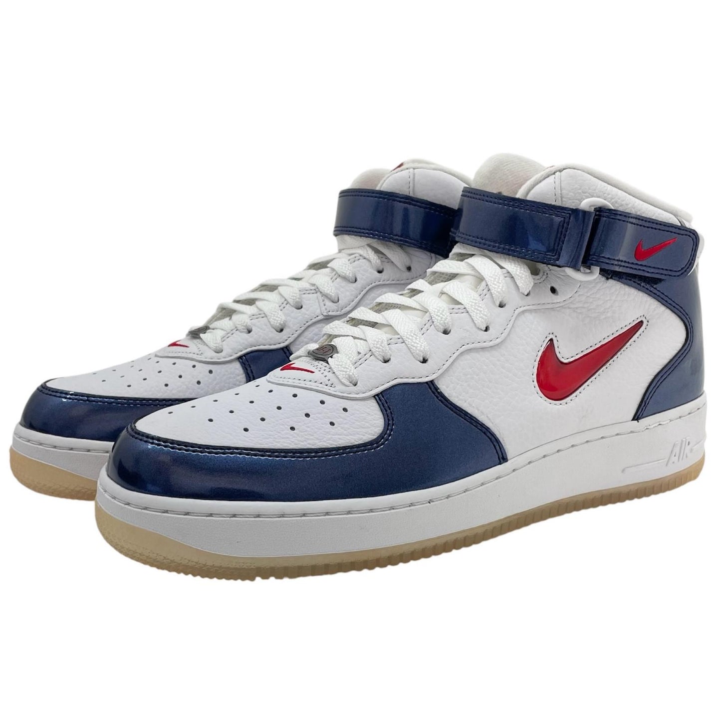 【中古】NIKE | ナイキ Air Force 1 Mid QS "University Red and Midnight Navy"/エアフォース1 ミッド QS "ユニバーシティ レッド アンド ミッドナイト ネイビー" スニーカー 靴　DH5623-101 ホワイト×ブルー×レッド 29cm【尾張小牧店】