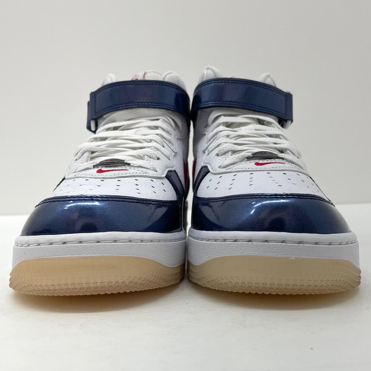 【中古】NIKE | ナイキ Air Force 1 Mid QS "University Red and Midnight Navy"/エアフォース1 ミッド QS "ユニバーシティ レッド アンド ミッドナイト ネイビー" スニーカー 靴　DH5623-101 ホワイト×ブルー×レッド 29cm【尾張小牧店】