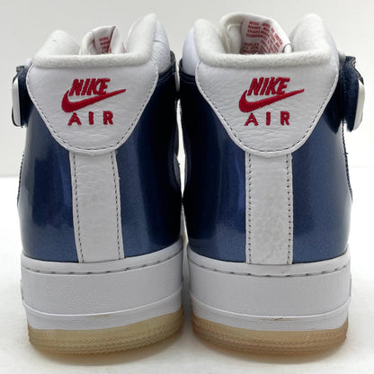【中古】NIKE | ナイキ Air Force 1 Mid QS "University Red and Midnight Navy"/エアフォース1 ミッド QS "ユニバーシティ レッド アンド ミッドナイト ネイビー" スニーカー 靴　DH5623-101 ホワイト×ブルー×レッド 29cm【尾張小牧店】