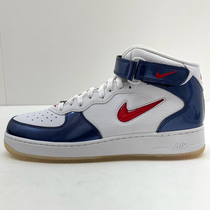 【中古】NIKE | ナイキ Air Force 1 Mid QS "University Red and Midnight Navy"/エアフォース1 ミッド QS "ユニバーシティ レッド アンド ミッドナイト ネイビー" スニーカー 靴　DH5623-101 ホワイト×ブルー×レッド 29cm【尾張小牧店】