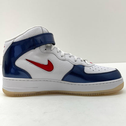 【中古】NIKE | ナイキ Air Force 1 Mid QS "University Red and Midnight Navy"/エアフォース1 ミッド QS "ユニバーシティ レッド アンド ミッドナイト ネイビー" スニーカー 靴　DH5623-101 ホワイト×ブルー×レッド 29cm【尾張小牧店】