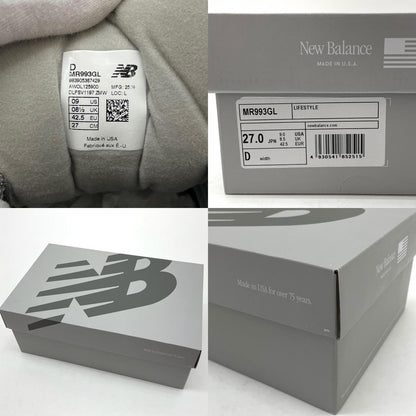 【中古】NEW BALANCE | ニューバランス 993 スニーカー 靴　MR993GL グレー 27cm【尾張小牧店】