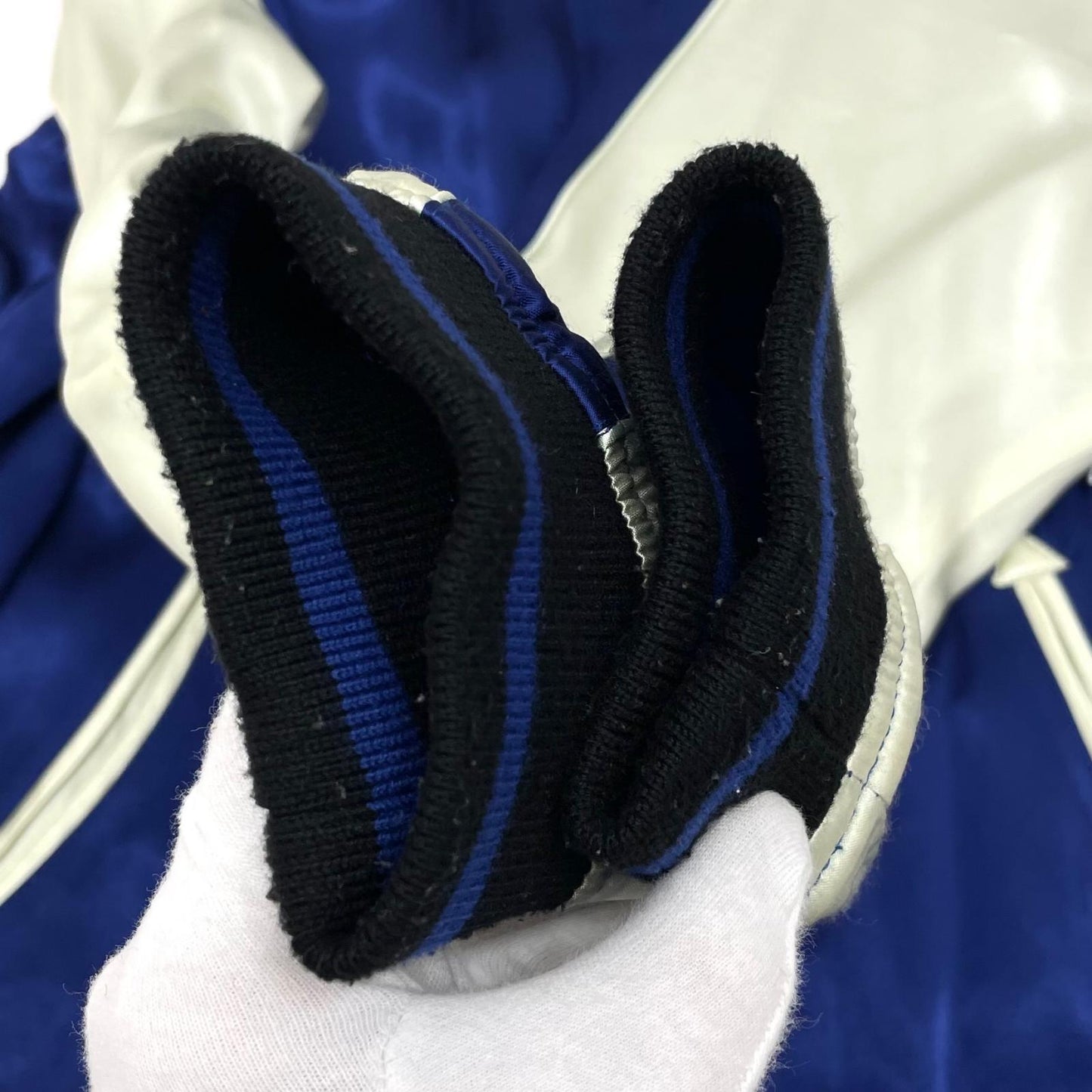 【中古】今昔 | KON-JAKU スーベニアジャケット スカジャン　ブルー×ホワイト サイズ：M【尾張小牧店】