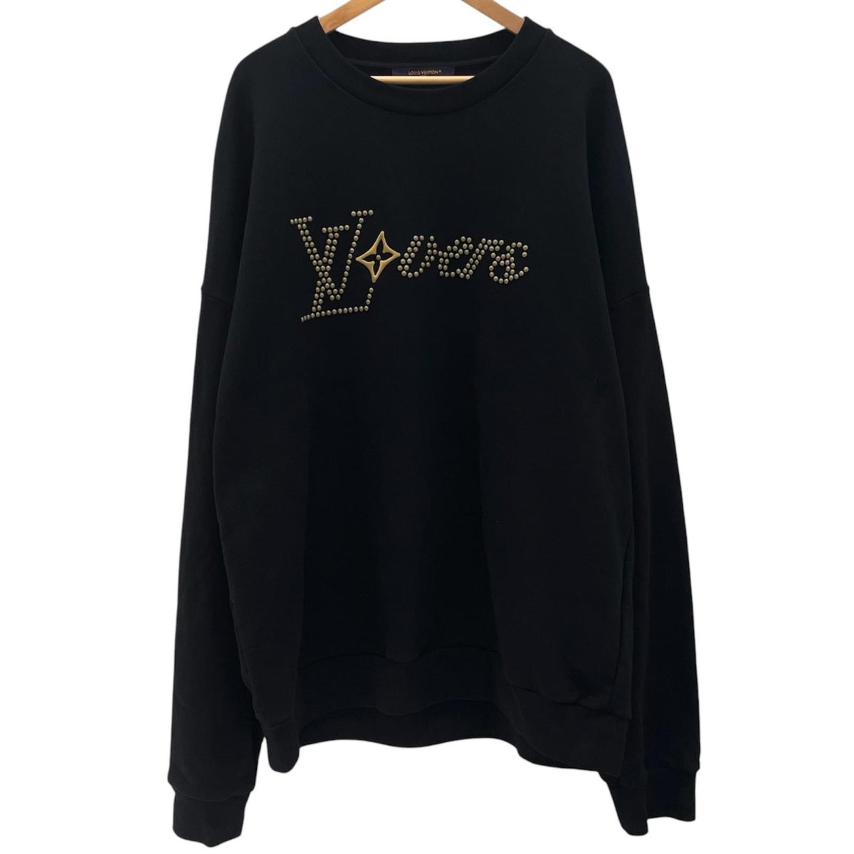 【中古】LOUIS VUITTON | ルイ・ヴィトン　24AW 長袖スウェット RM242MQ FWC HQY88W ブラック サイズ：XXXL【尾張小牧店】