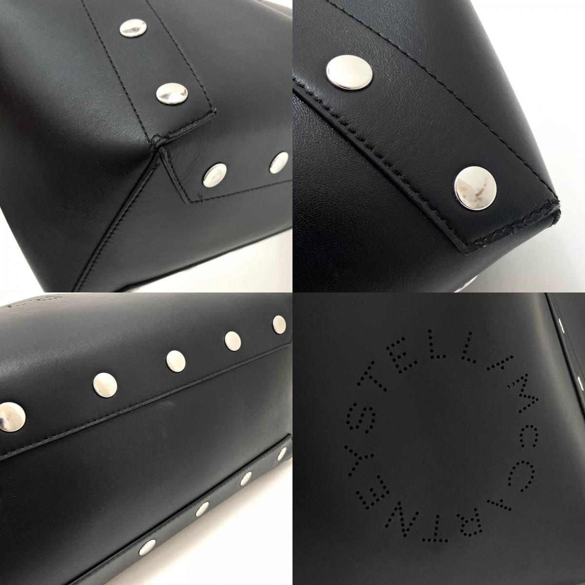 【中古】Stella McCartney | ステラマッカートニー Stella Studs Large Tote Bag トートバッグ ブラック【尾張小牧店】