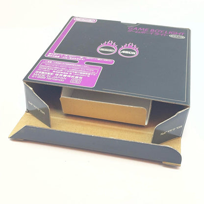 【尾張小牧店】任天堂 GAME BOY LIGHT アスキー印刷限定 ファミ通500号記念モデル MODEL-F02 箱説 / 通電ELライト点灯OK 訳あり【レトロ】【中古】