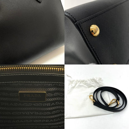 【中古】PRADA | プラダ　サフィアーノ 2wayバッグ ハンドバッグ　ショルダーバッグ　1BA227　ブラック【尾張小牧店】