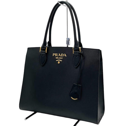 【中古】PRADA | プラダ　サフィアーノ 2wayバッグ ハンドバッグ　ショルダーバッグ　1BA227　ブラック【尾張小牧店】