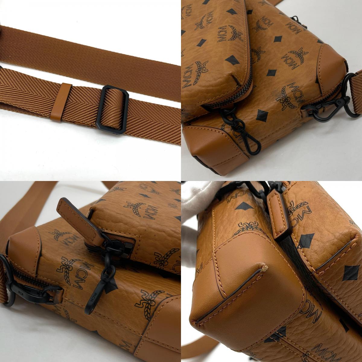 【中古】MCM | エム・シー・エム　ヴィセトス オリジナル マルチファンクション ショルダーバッグ MMRBSBF05C0001　キャメル【尾張小牧店】